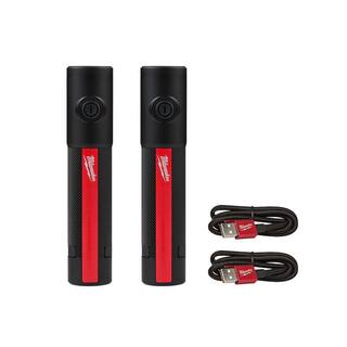 MW 500 Lumens EDC Everyday Carry Internal Rechargeable Flashlight with Magnet (2-Pack) 2011R-2011R