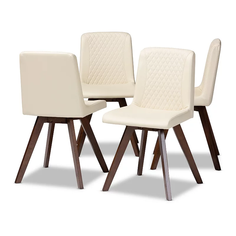 Baxton Studio Pernille Dining Chair 4-piece Set