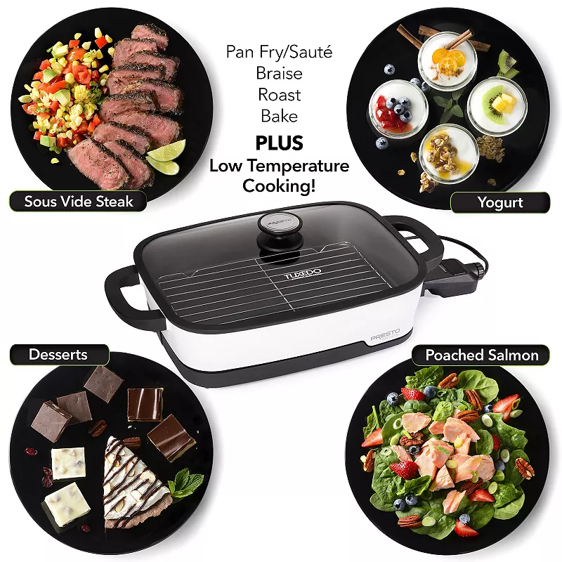 Presto Precise 16-in. Tuxedo Digital Precision Skillet Multi-Cooker