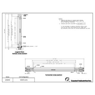 Coastal Shower Doors Legend 27.625 in. to 28.625 in. x 69 in. Framed Hinged Shower Door in Chrome with Obscure Glass L28.69B-A