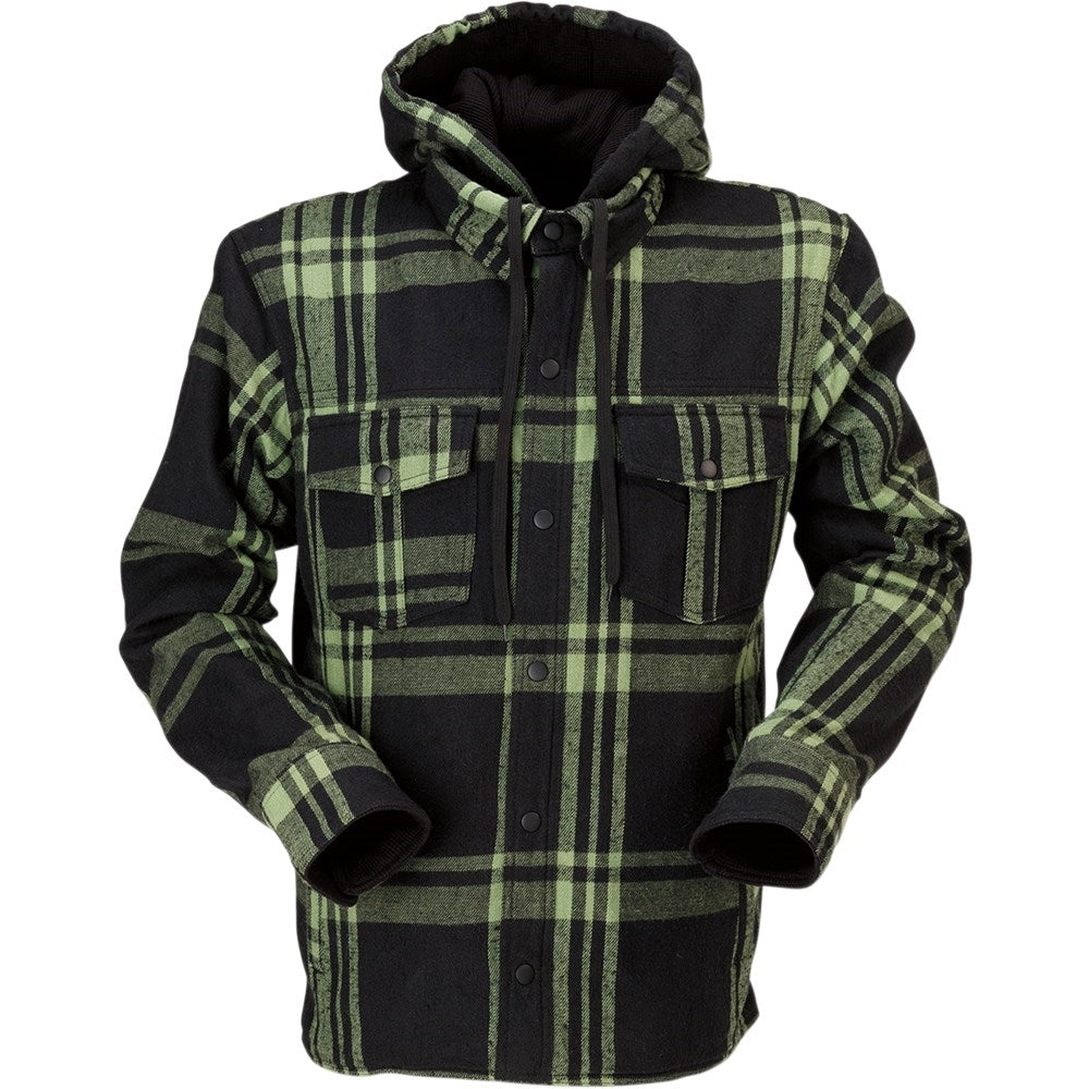 Z1R Timber Flannel Riding Shirt - Black/Olive