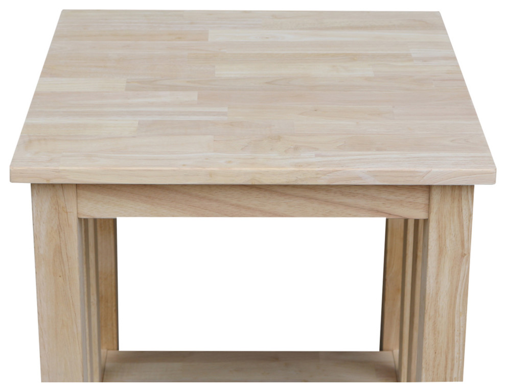 Mission Tall End Table   Craftsman   Side Tables And End Tables   by International Concepts  Houzz