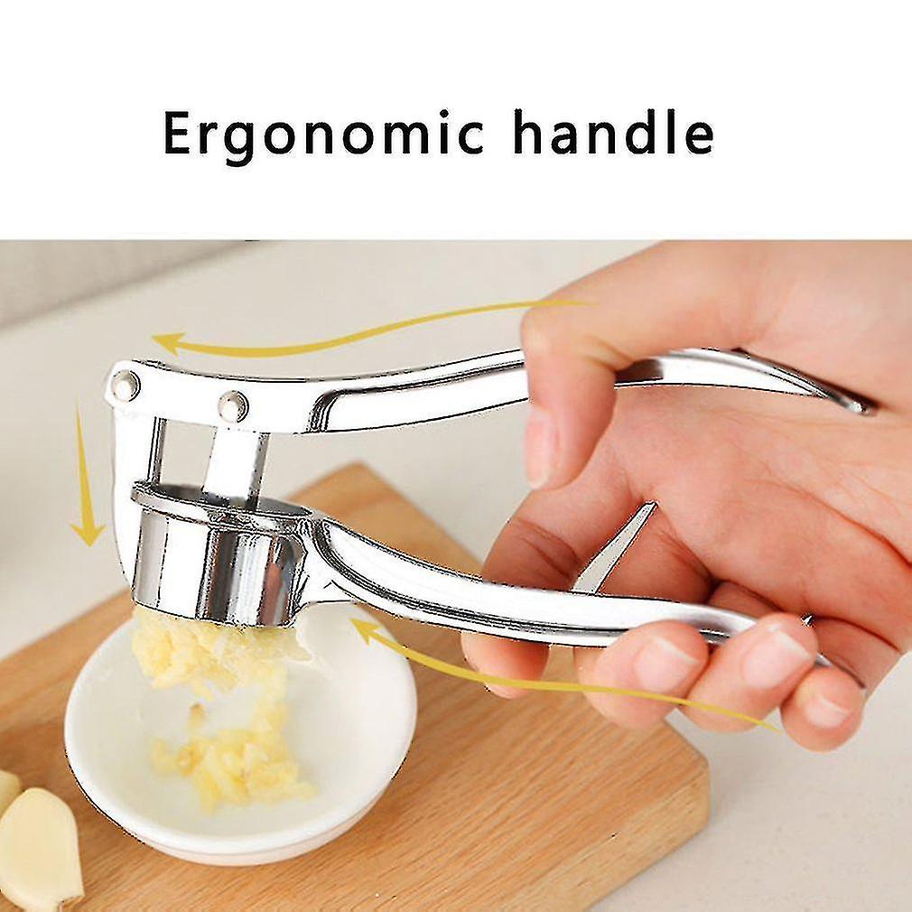 1pc Multifunctional Stainless Steel Garlic Press Crusher Kitchen Cooking Ginger Squeezer Masher Handheld Mincer Tools