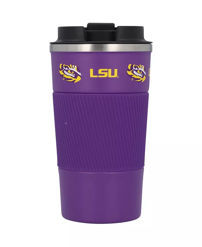 Memory Company LSU Tigers 18oz Coffee Tumbler with Silicone Grip