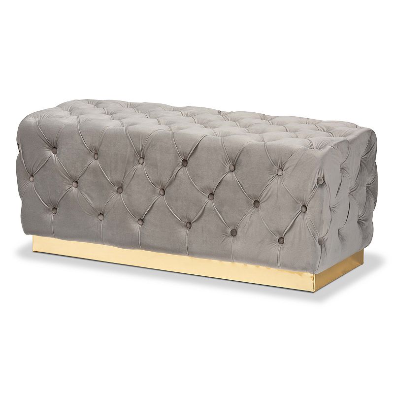 Baxton Studio Corrine Tufted Ottoman