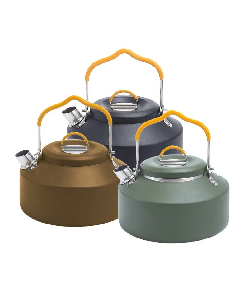 Johold Outdoor 304 stainless steel kettle camping foldable portable kettle camping hiking trip teapot