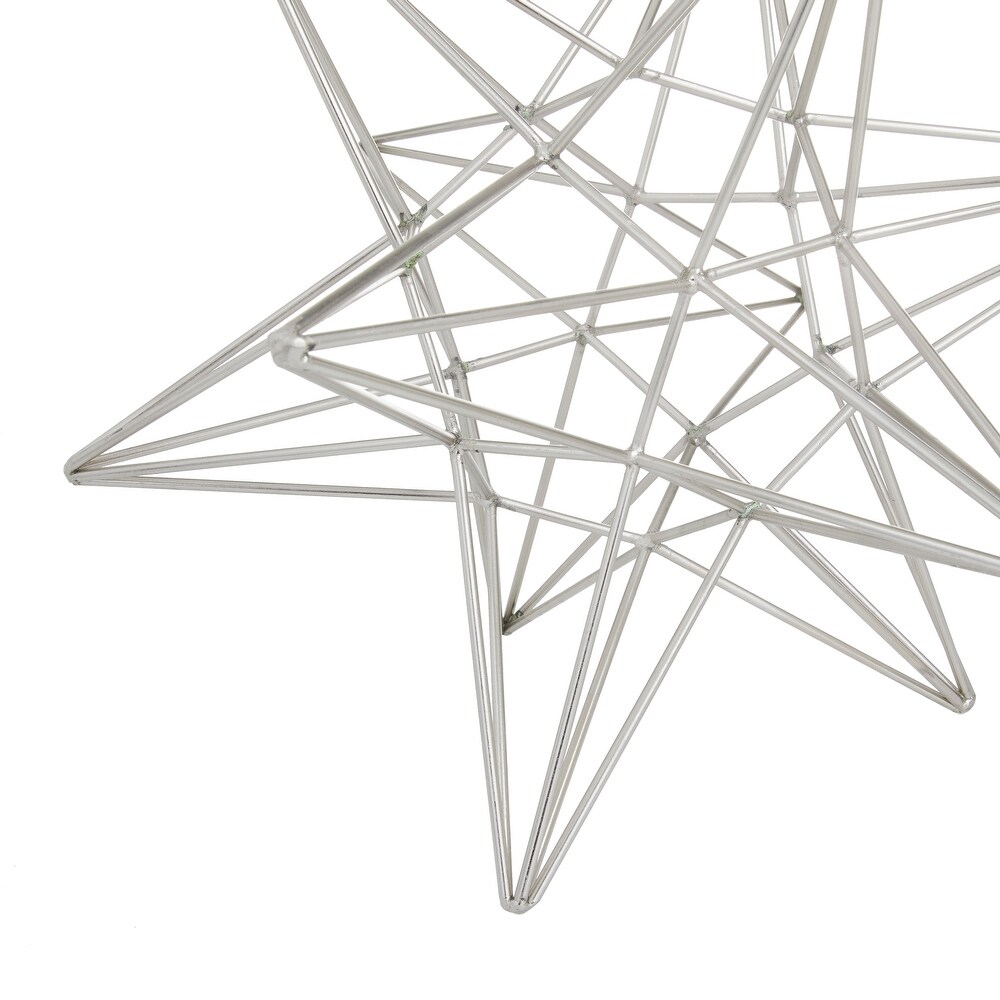 CosmoLiving by Cosmopolitan Silver Iron Contemporary Sculpture 11 x 9 x 7   12\