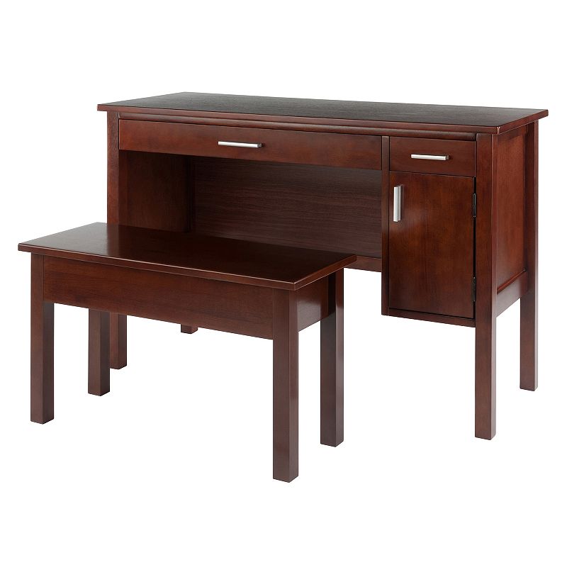 Winsome Emmett Desk and Bench 2-piece Set