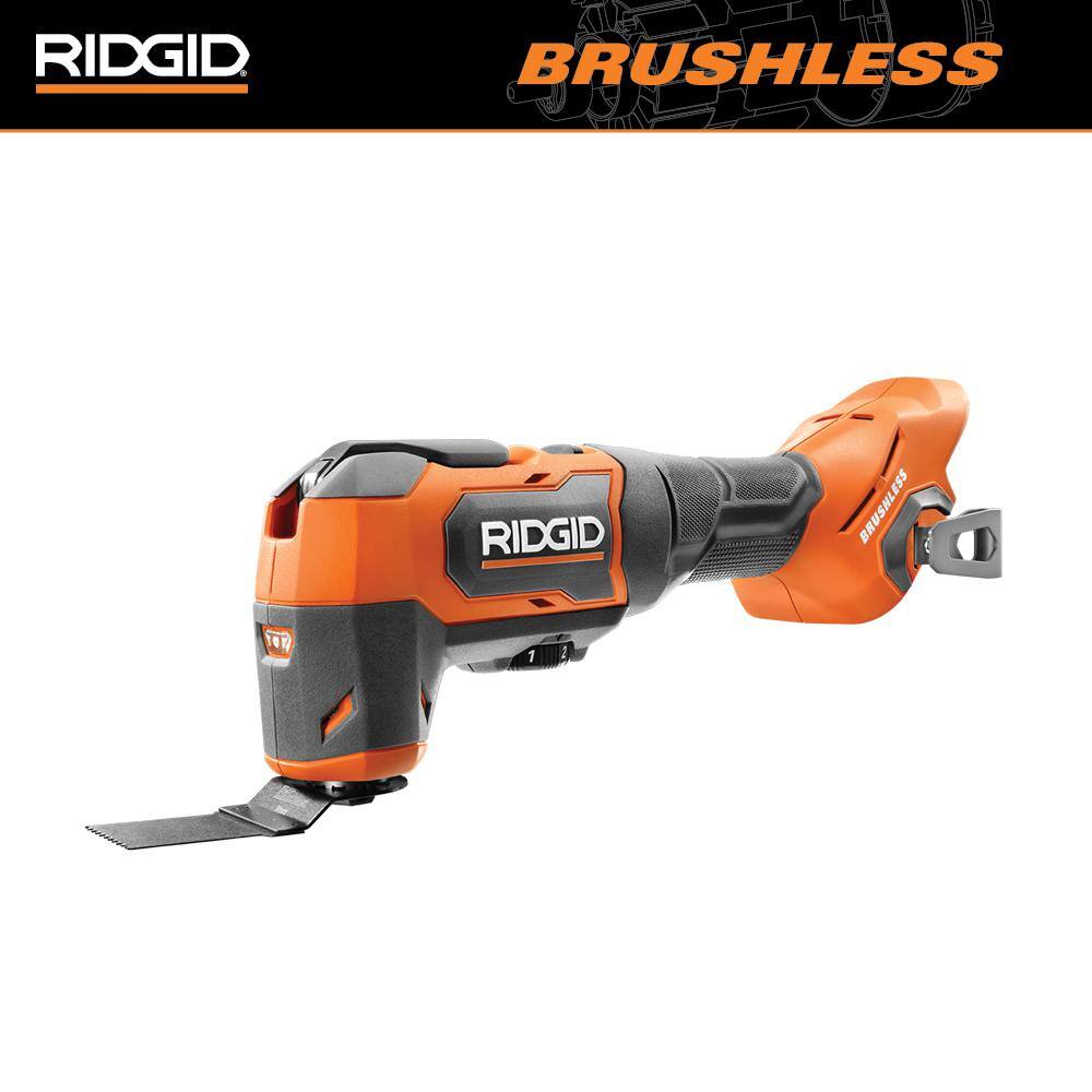 RIDGID 18V Brushless Cordless Oscillating Multi-Tool (Tool Only) R86240B