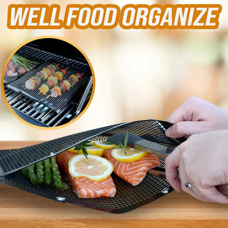 🔥 BIG SALE - 48% OFF🔥Reusable Non-Stick BBQ Mesh Grilling Bags