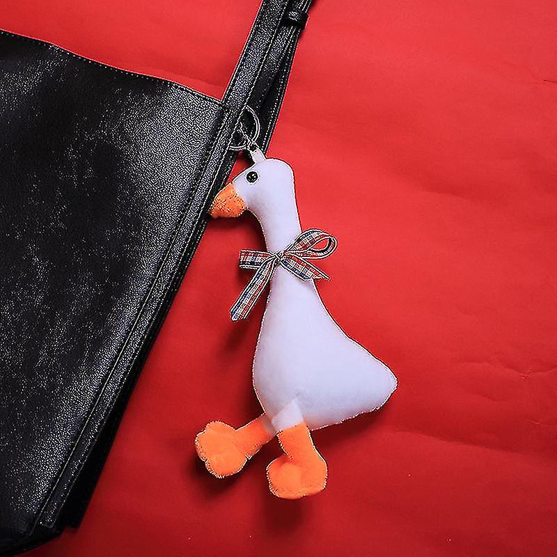 18cm Kawaii Goose Plush Keychain Pendant Soft Stuffed Goose Animal Plush Doll Cute Gift For Children Hoom Decor Kids Toys