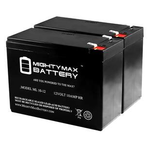 MIGHTY MAX BATTERY 12V 10AH SLA Replacement Battery for Neuton Mowers CE5 - 2 Pack MAX3983506