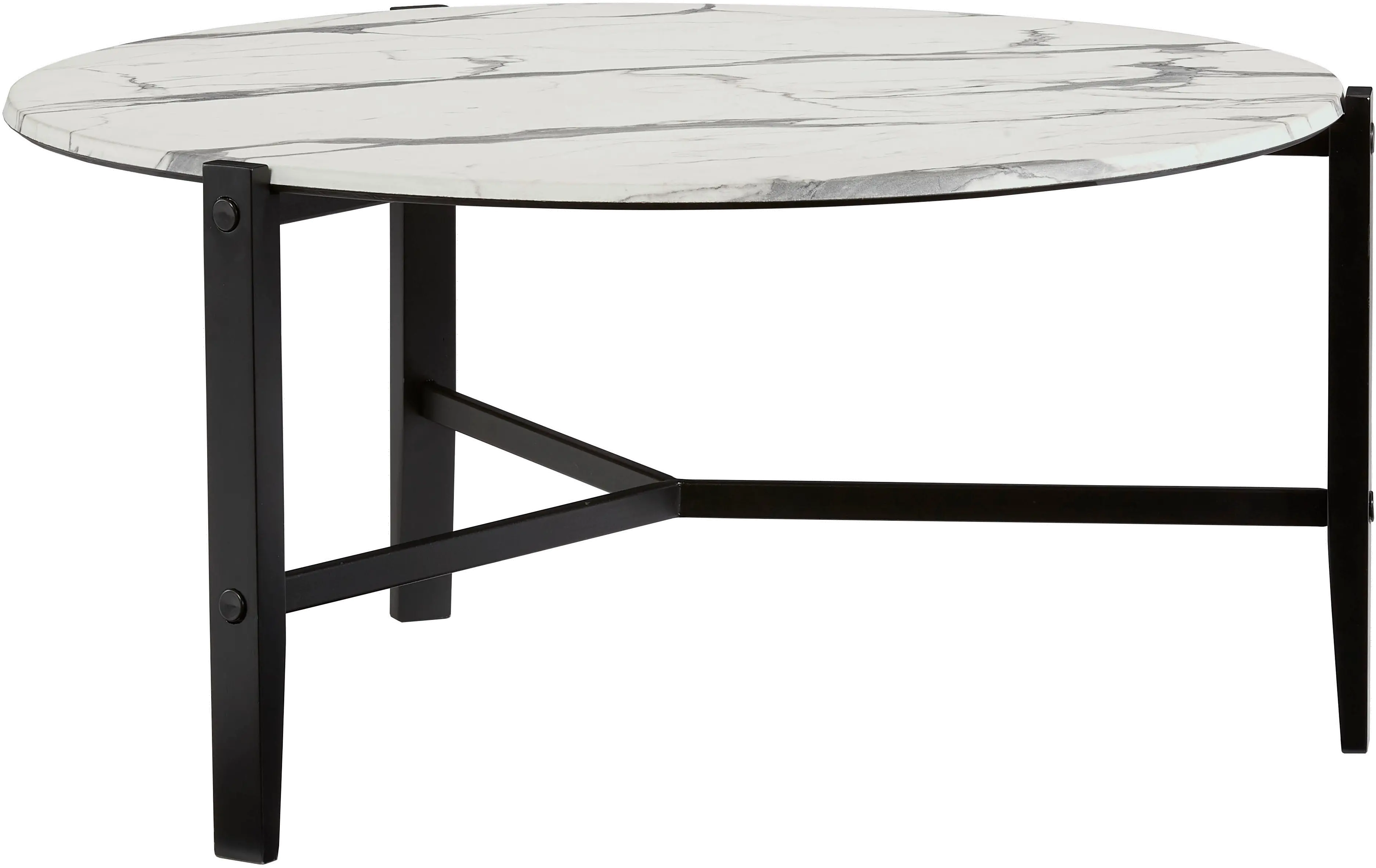 Rowen Black and White Cocktail Table