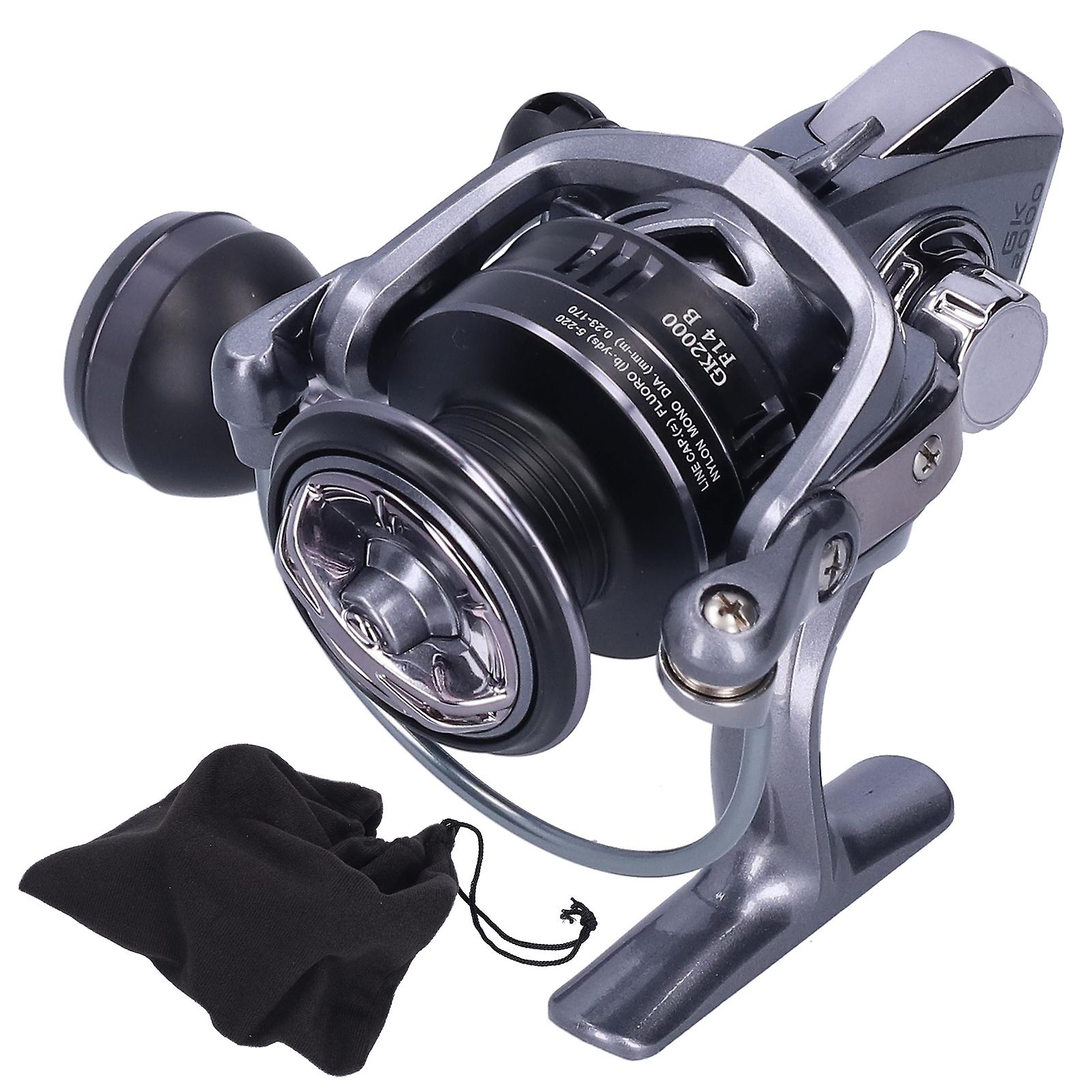 13+1 Bearing Spinning Reel 5.2:1 Gear Ratio Foldable Arm Fishing Wheel Fishing Accessorygk2000