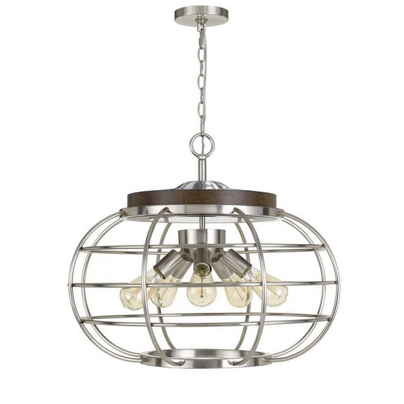 Benjara BM233268 Metal Frame Chandelier with Cage ...