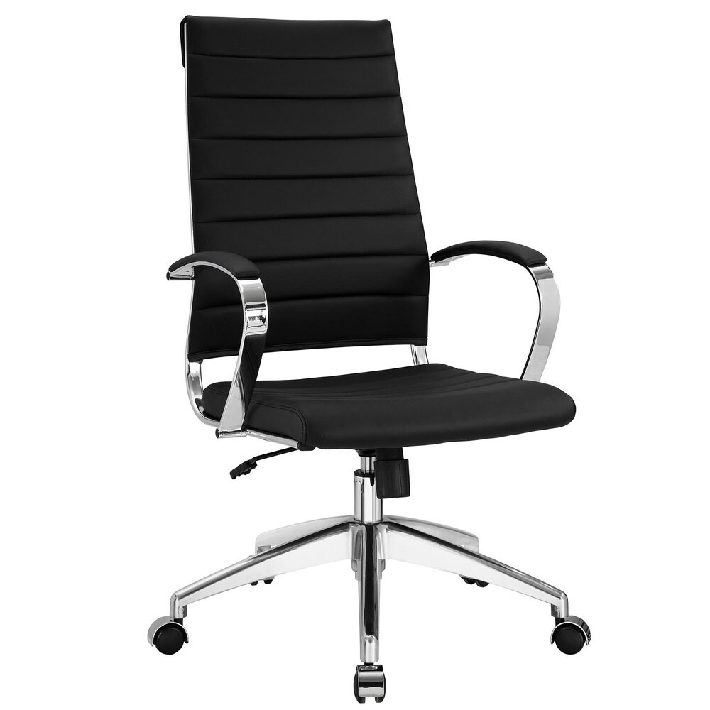 Jive Ribbed High Back Tall Executive Swivel Office Chair With Arms