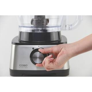 CASO 13-Cup Black and Stainless Food Processor 13621