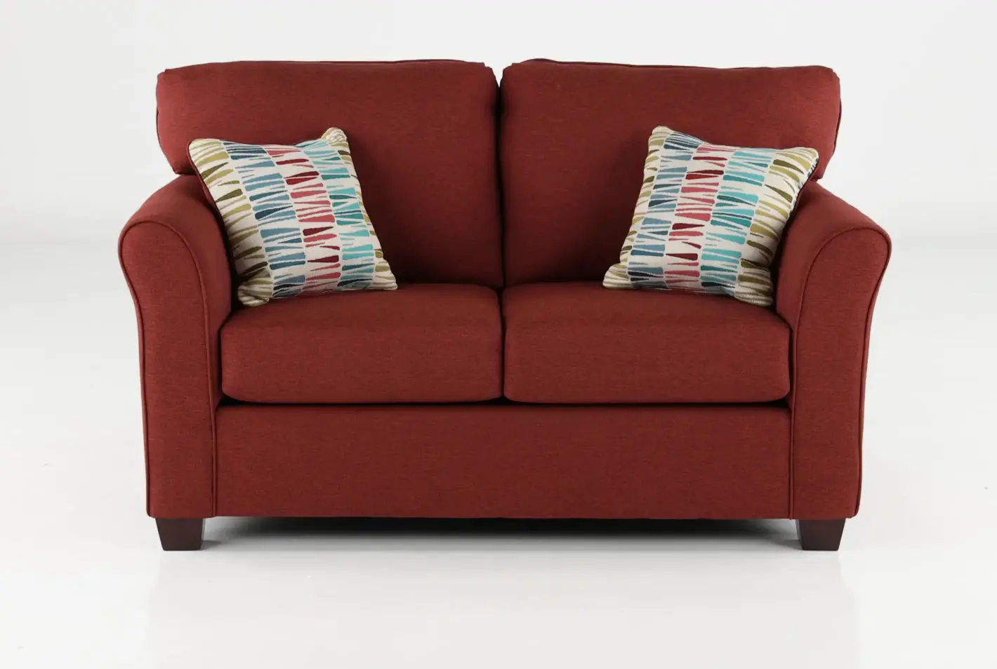 Wall St. Red Loveseat