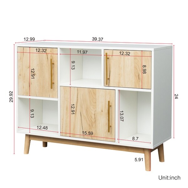 Multi-purpose storage cabinet with display stand and door