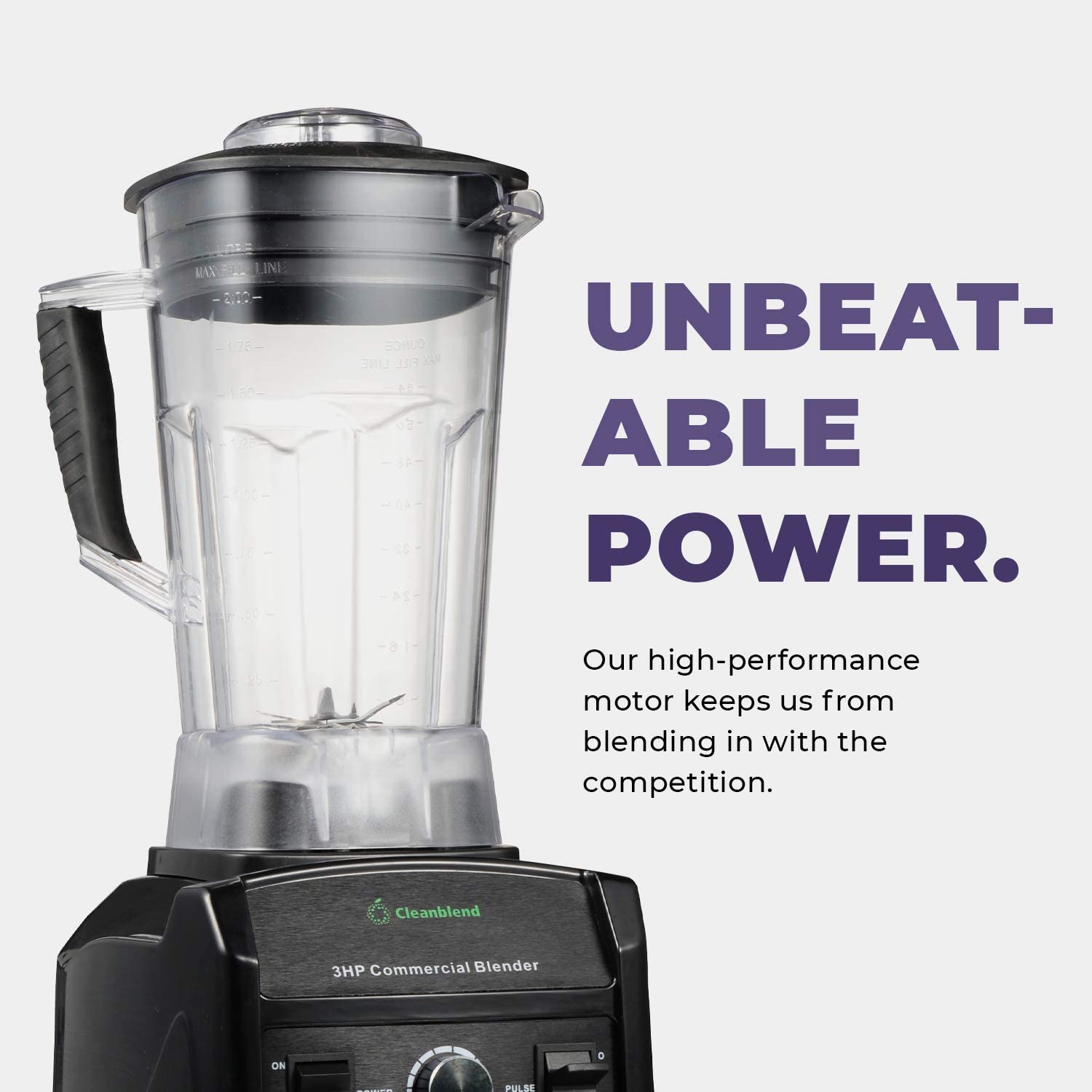 General Blender - 64oz Countertop Blender 1800 Watts - High Performance  High Powered Professional Blender and Food Processor For Smoothies