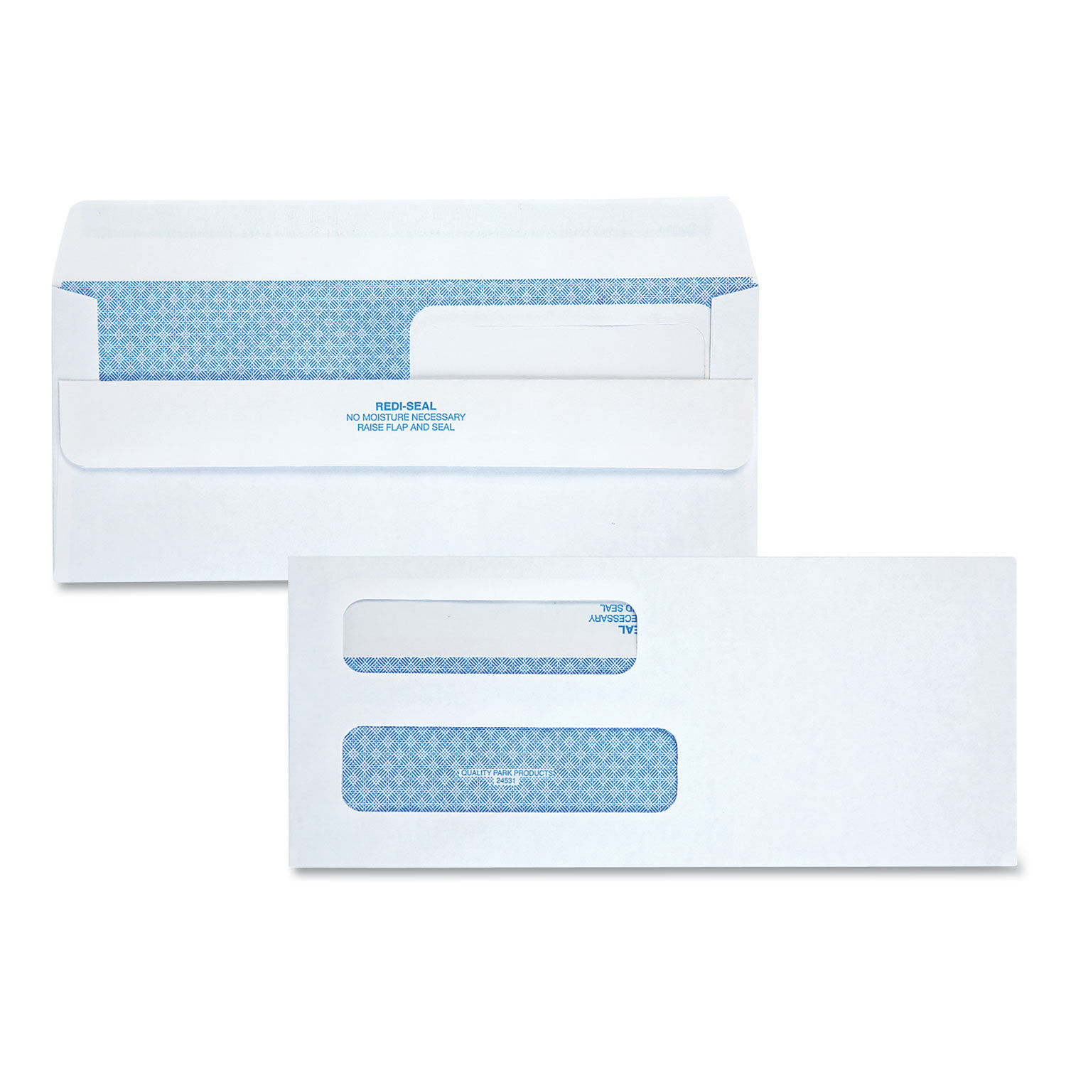 Double Window Redi-Seal Security-Tinted Envelope by Quality Parkandtrade; QUA24531