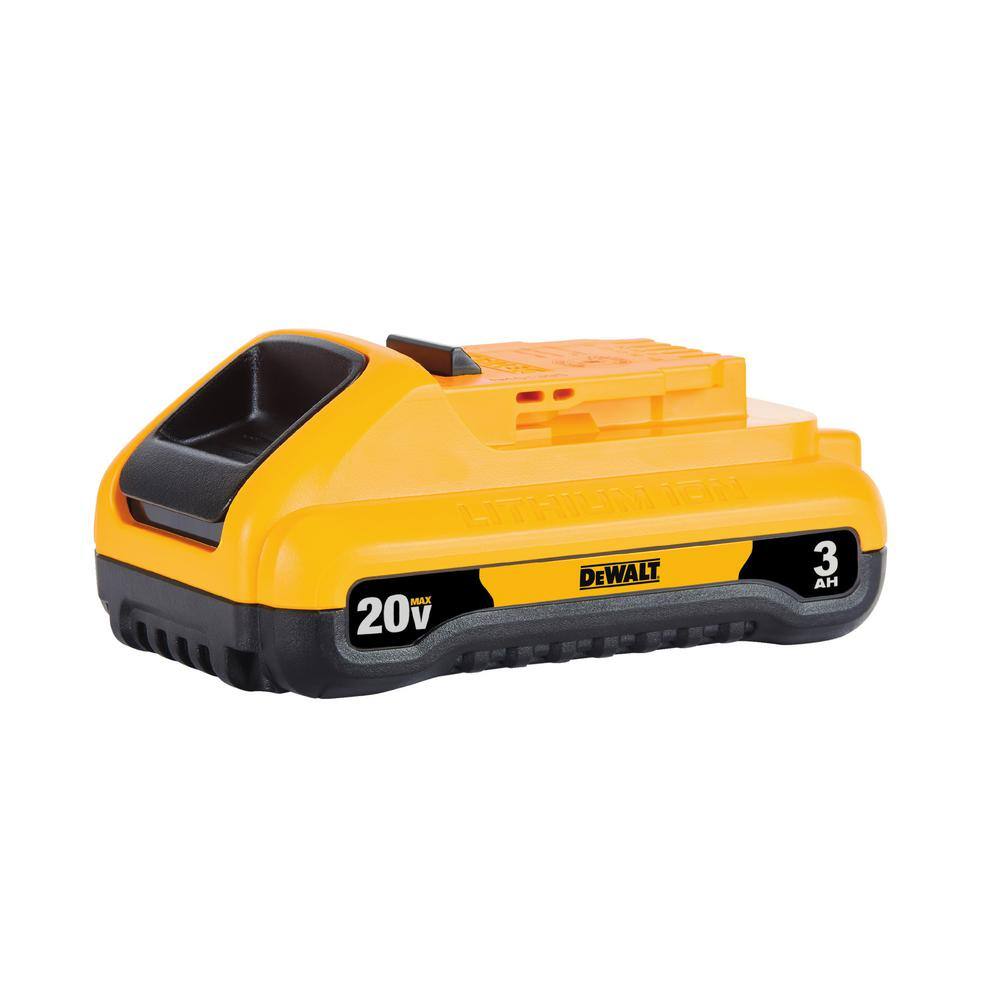 DW ATOMIC 20V MAX Cordless Brushless Compact 12 in. DrillDriver with 20V MAX Compact 3.0Ah Battery DCD708BWDCB230