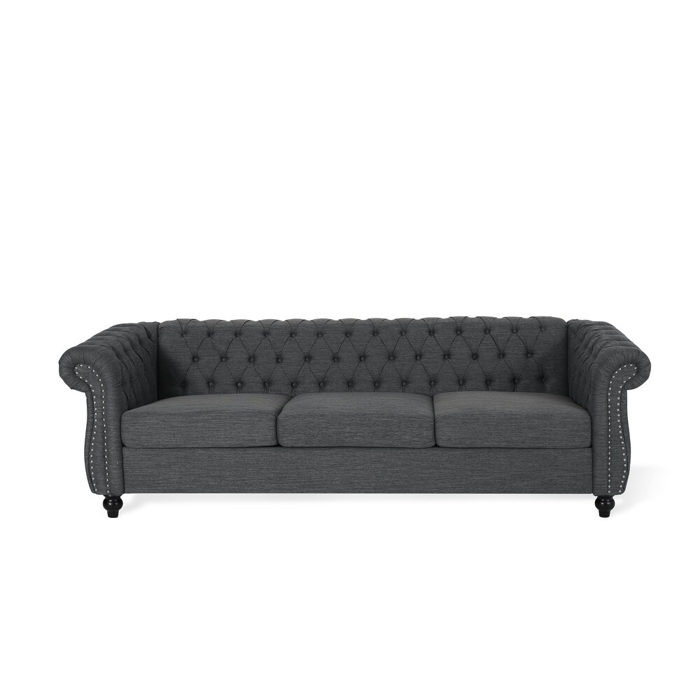 Parksley Tufted Chesterfield 3 seat Sofa by Christopher Knight Home