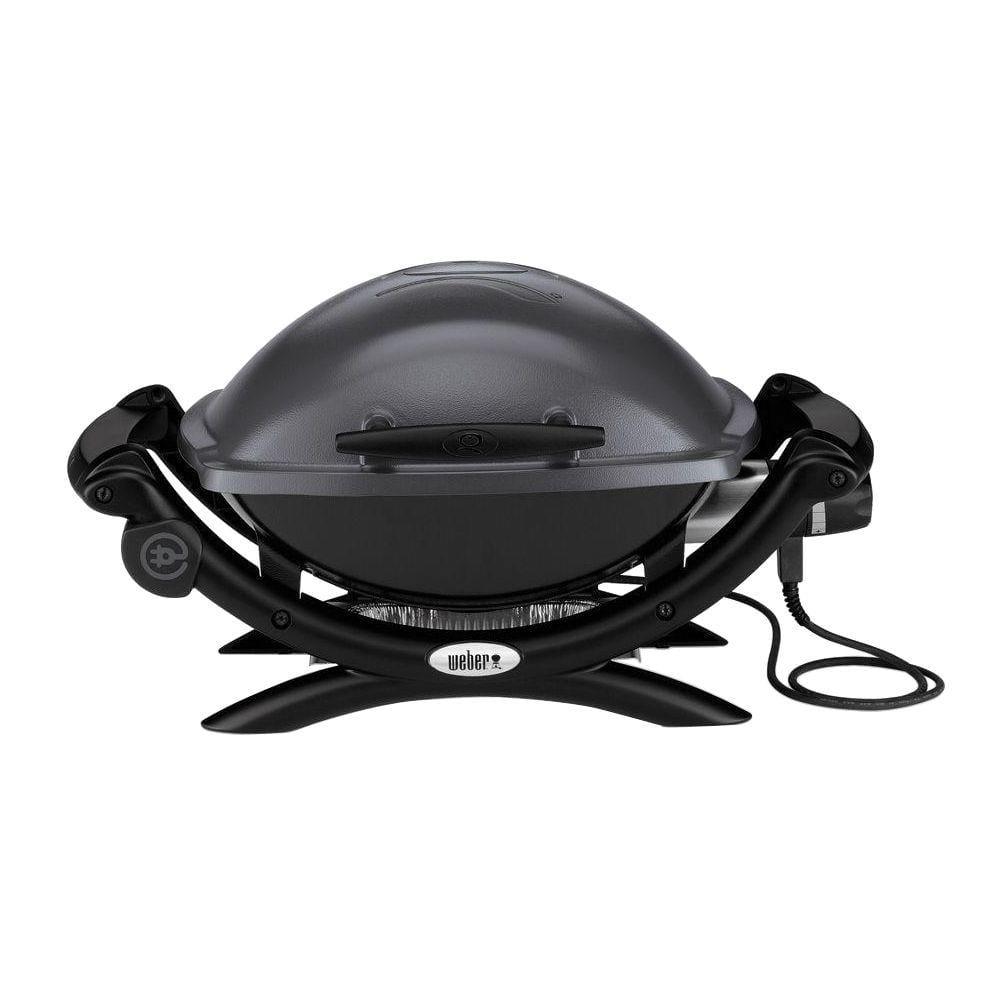 Weber Q 1400 1Burner Portable Electric Grill in Gray