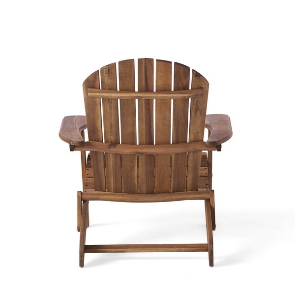 Hanlee Acacia Wood Folding Adirondack Chair by Christopher Knight Home