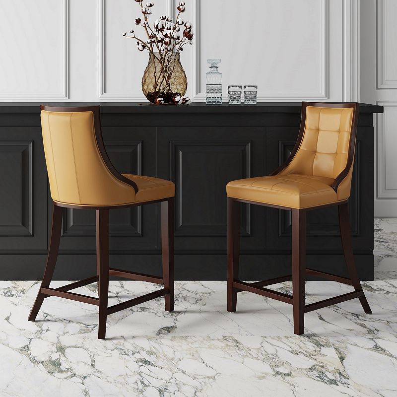 MANHATTAN COMFORT Fifth Ave Counter Stool 2-piece Set