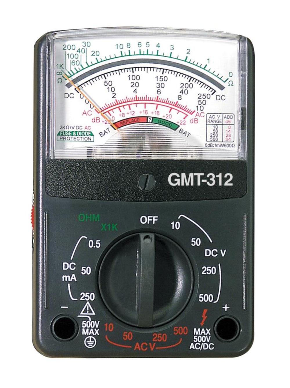 5 Function， 12 Range Analog Multimeter， 1/Clam ;