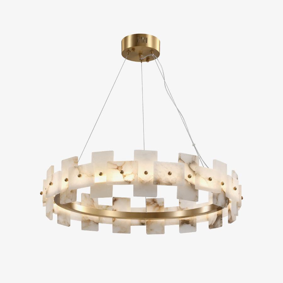 Alabaster Halo Chandelier