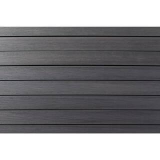 FORTRESS Infinity IS 5.5 in. x 6 in. x 1 in. Square Cape Town Grey Composite Deck Board Sample 194106204