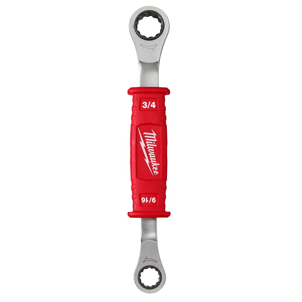 Lineman’s 2-in-1 Insulated Ratcheting Box Wrench ;