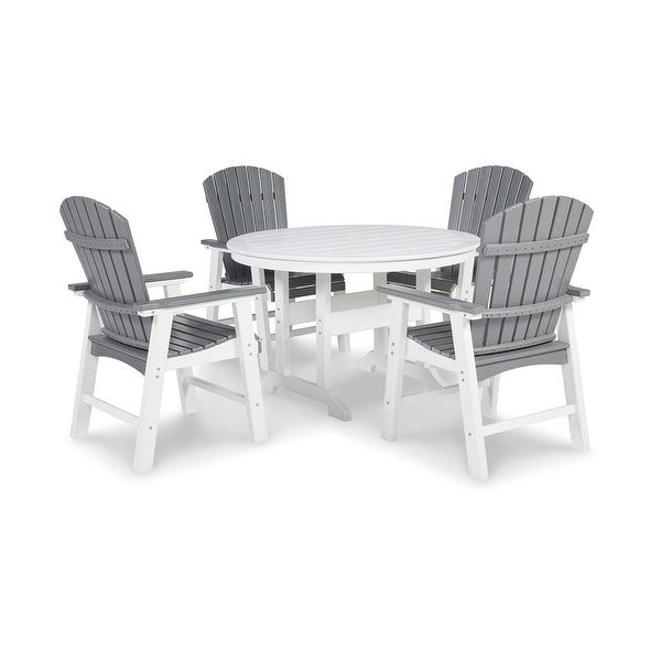 Signature Design by Ashley Crescent Luxe 5Piece Outdoor Dining Package