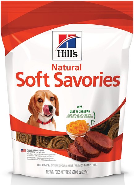 Hill's Natural Soft Savories with Beef and Cheddar Dog Treats