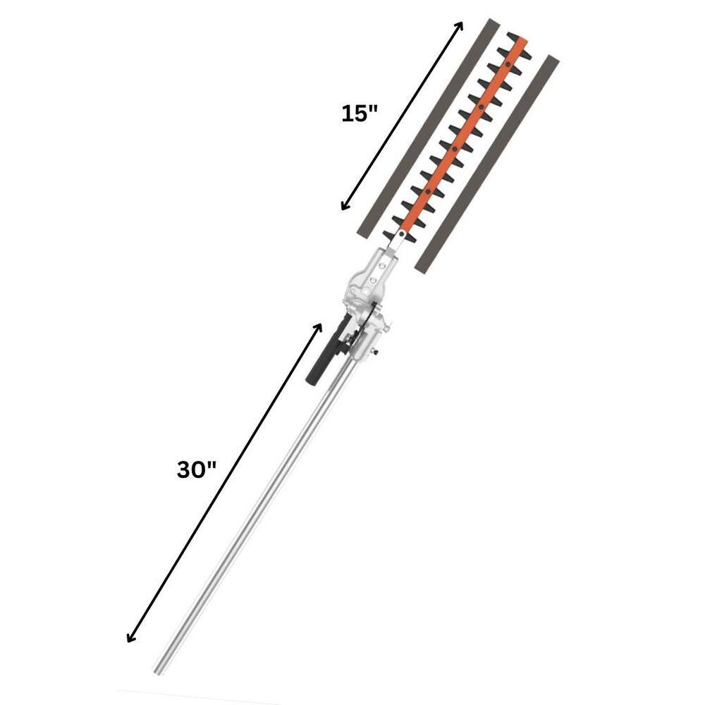 SUNSEEKER Dual Action Hedge Trimmer Attachment (Fits Universal System Attachment Capable Trimmers) MFT26I-HEDGE-A