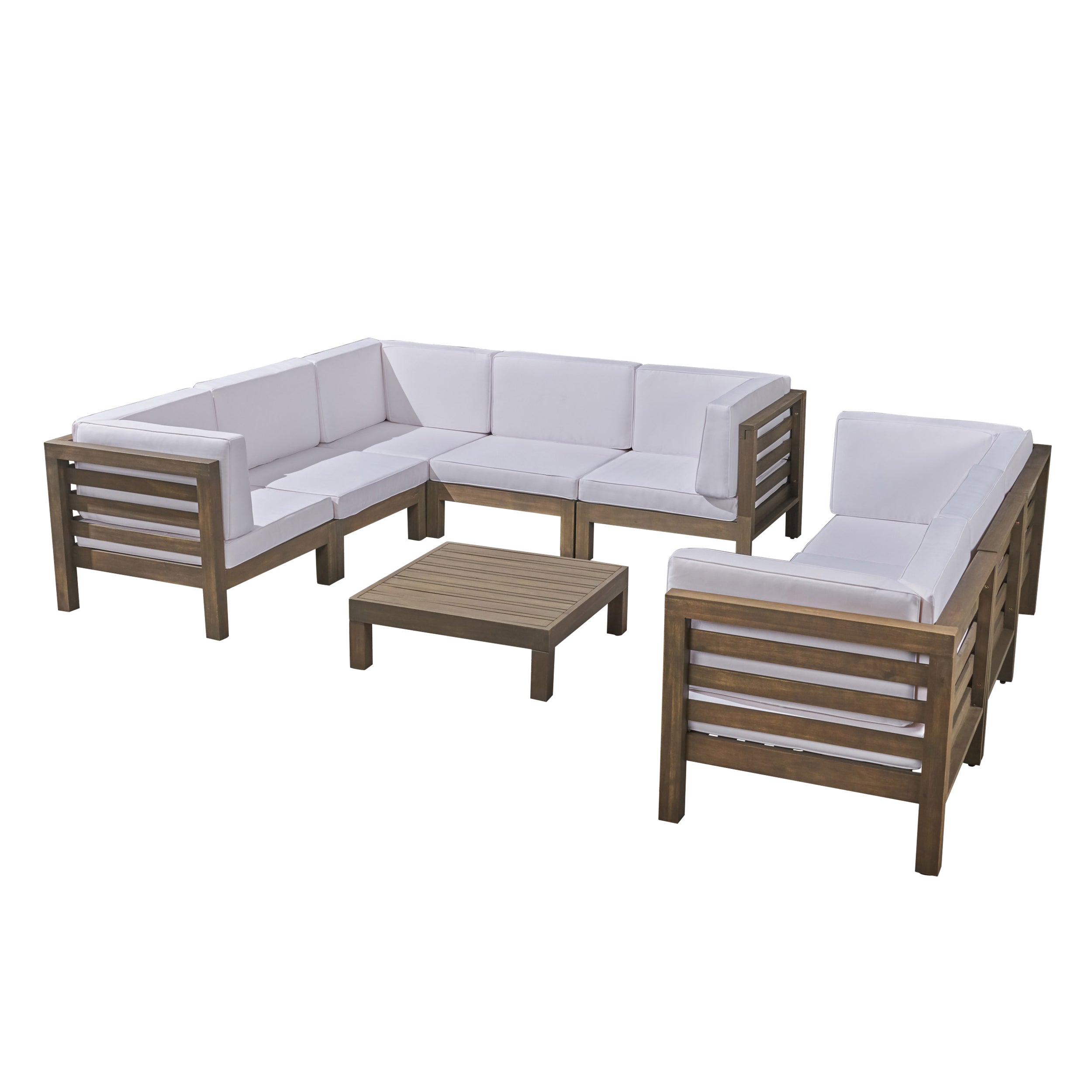 Ravello Outdoor Sectional Sofa Set with Coffee Table