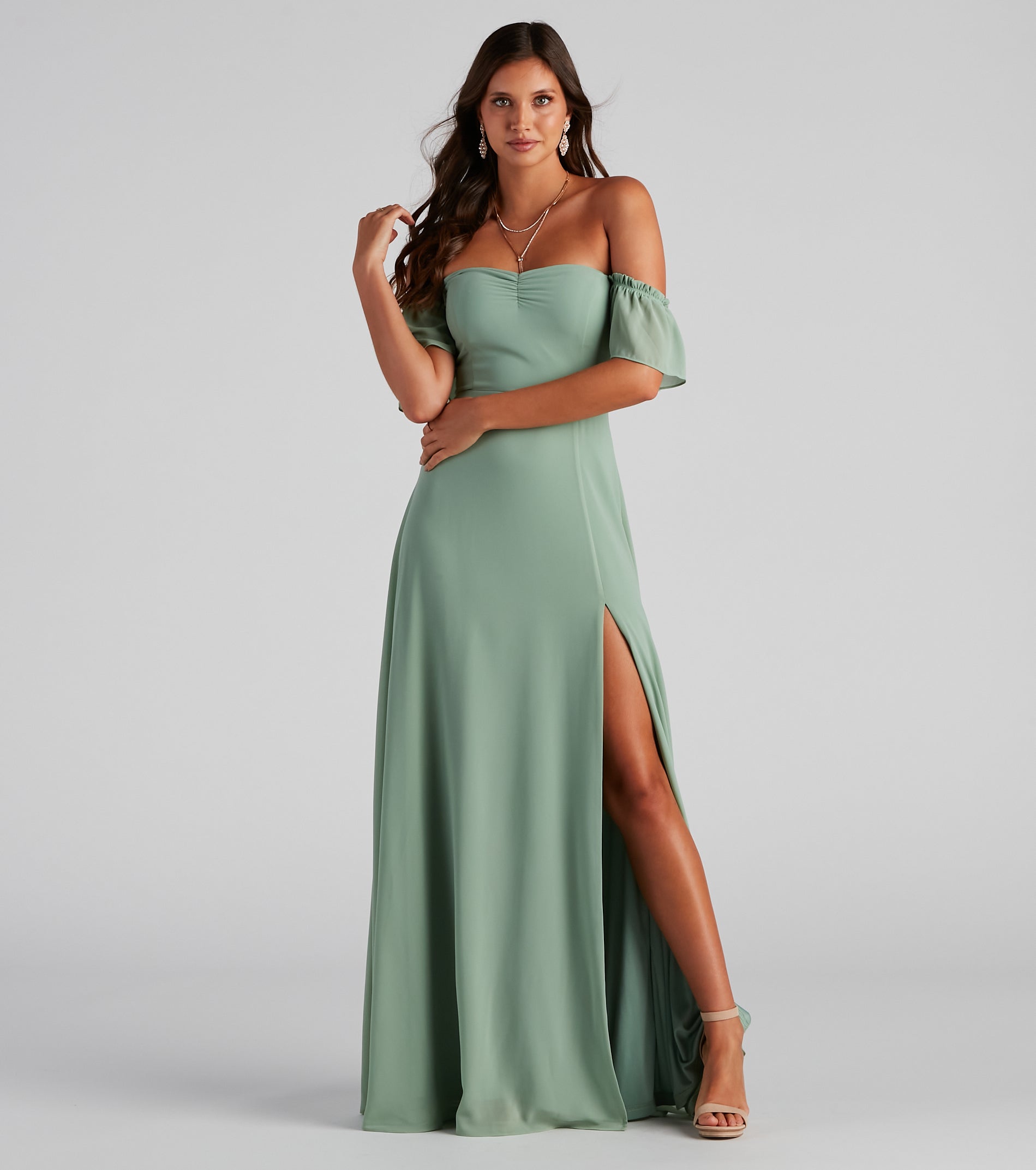 Izzy Formal Off The Shoulder Dress