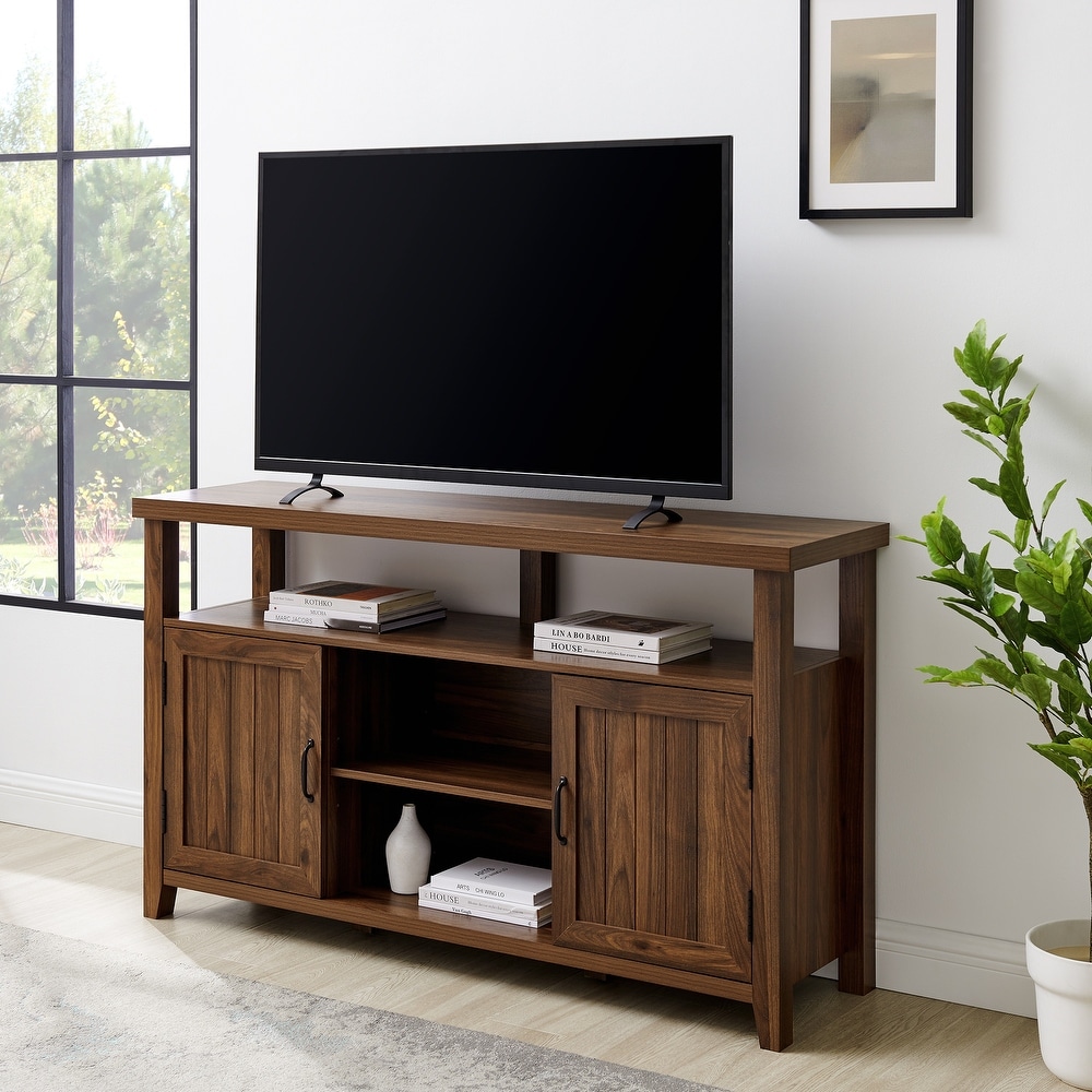 Middlebrook 58 inch Groove Door Highboy TV Stand