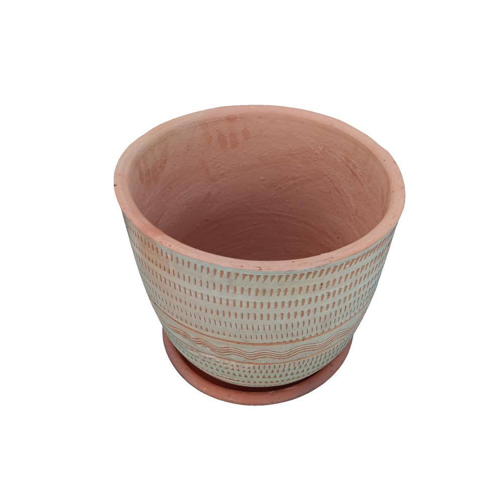 Clay Planter Striped Harbor Large 907356V