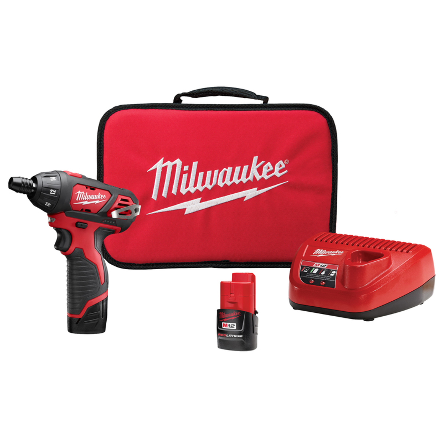 MW M12 1.5 amps 12 V Brushed Cordless Battery Operated Screwdriver Kit