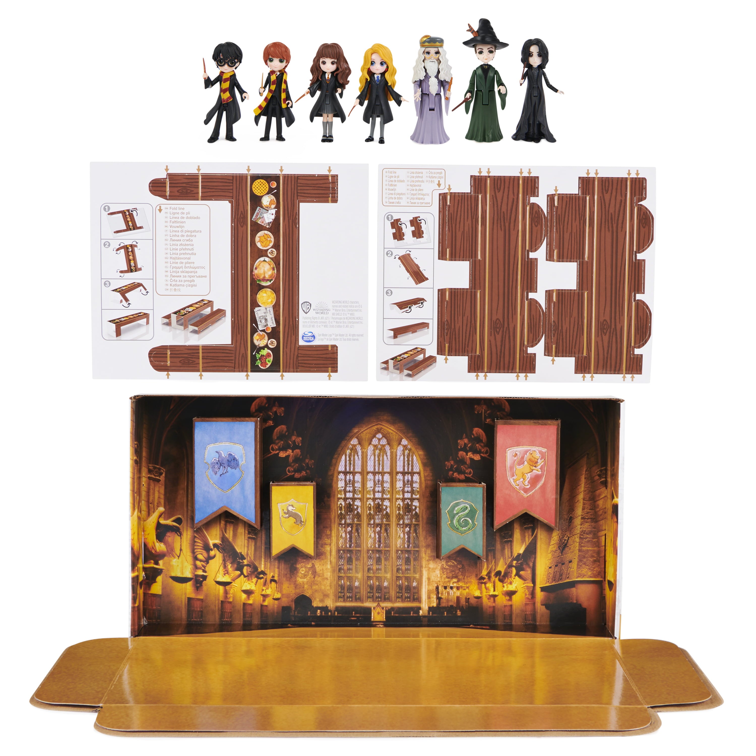 Wizarding World Harry Potter, Magical Minis Collector Set with 7 Collectible 3-inch Toy Figures, Kids Toys for Ages 5 and up