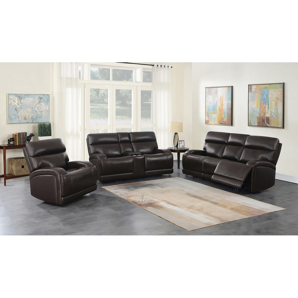 Coaster Furniture Longport 3 piece Upholstered Power Living Room Set