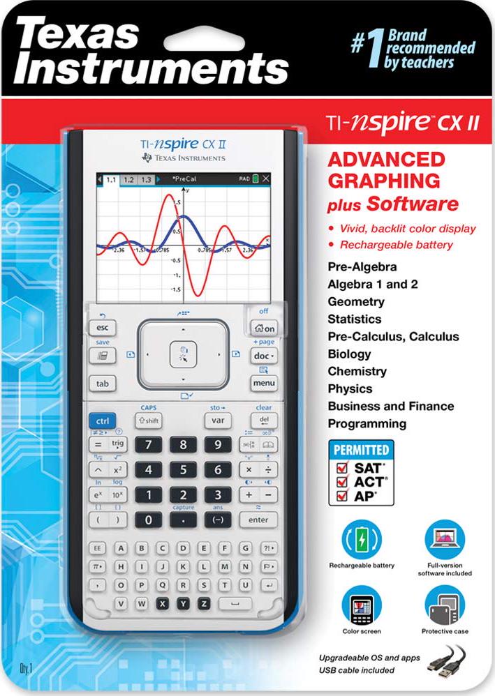 Texas Instruments Nspire CX II Graphing Calculator Gray 1 Each (Quantity)  Crowdfused