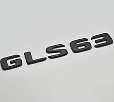 For mercedes benz gls63 matt black rear boot trunk letter number badge emblem