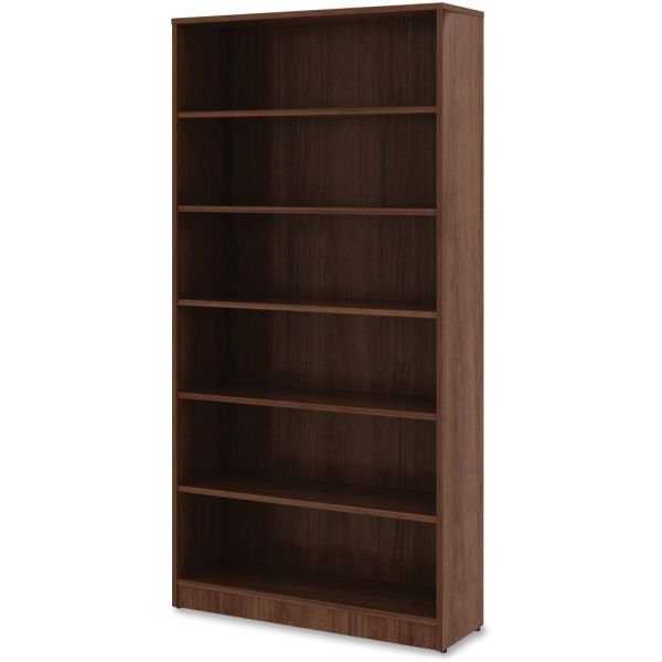 Lorell Walnut Laminate Bookcase