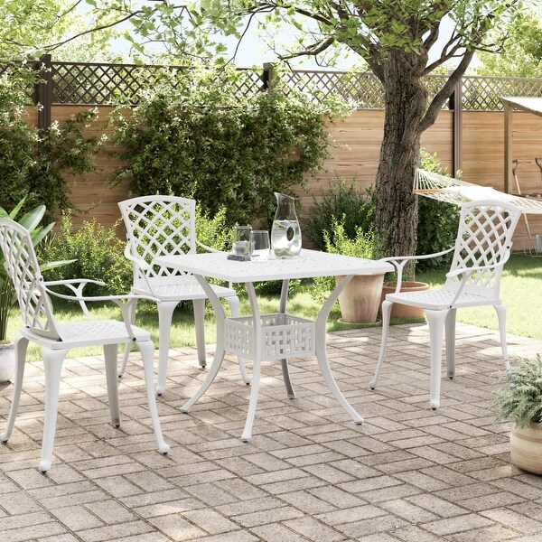 vidaXL Patio Table White 31.5