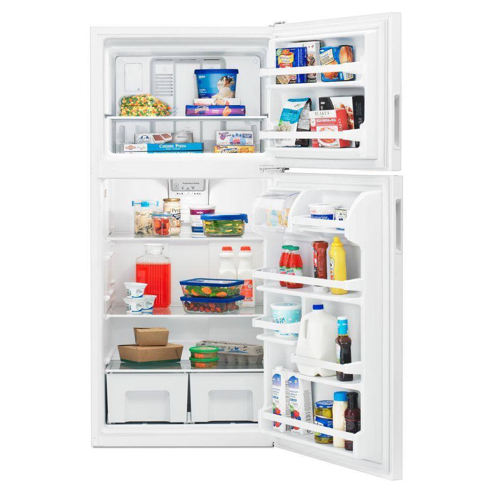 Amana 18.2 cu. ft. Top Freezer Refrigerator in White ART318FFDW