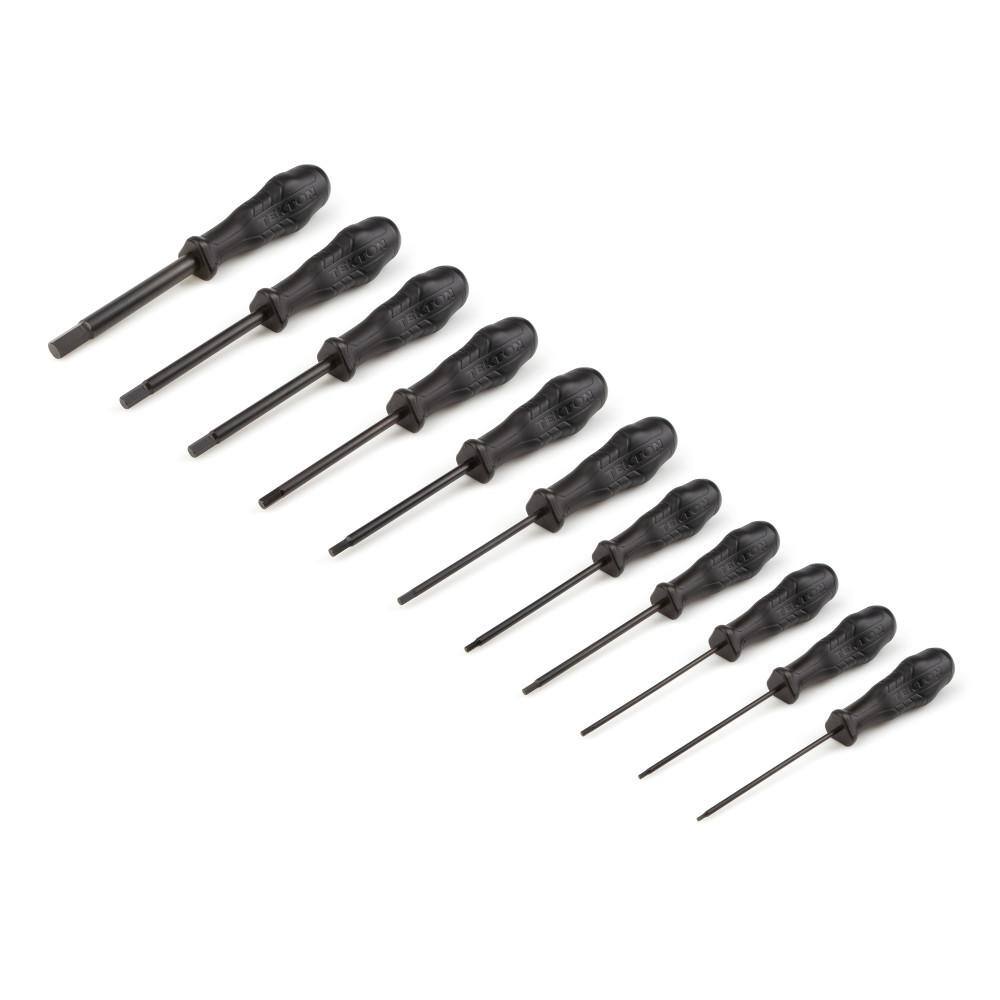 TEKTON 564 in. to 38 in. Hex Screwdriver Set (11-Pieces) DHX90102